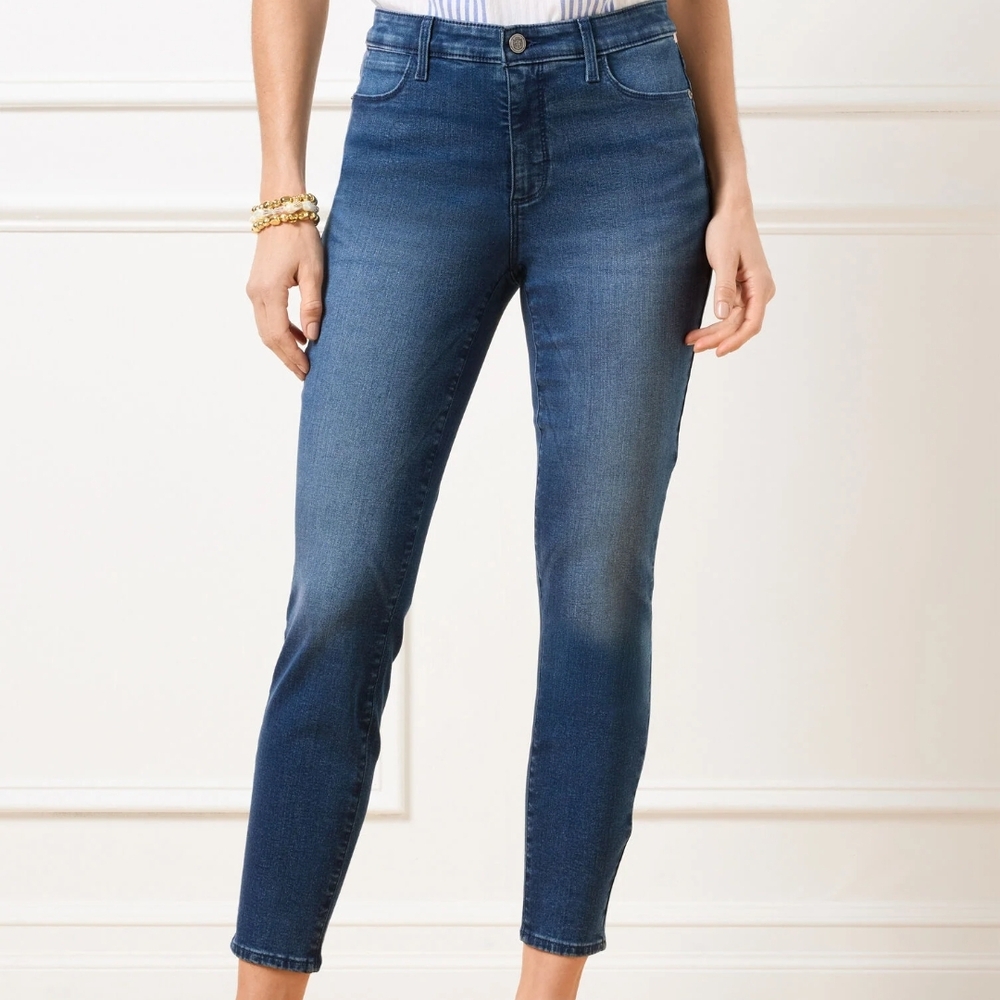 Talbots Jegging Crop High Waist Sofia Wash 16 Petite